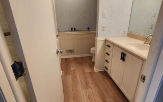 bathroom with lvp floor